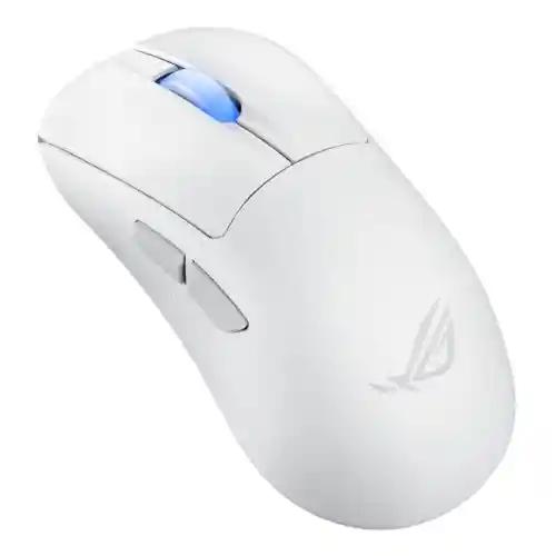 Asus ROG Keris II Ace Wireless Lightweight Gaming Mouse, Wired/Wireless/Btooth, AimPoint Pro Sensor, Polling Rate Booster, 42000 DPI, RGB, White-0