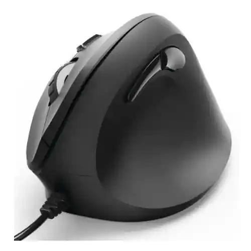 Hama Vertical Ergonomic EMC-500 Wired Optical Mouse, 6 Buttons, Browser Buttons, 1000-1800 DPI, Black *Right Handed version*-0