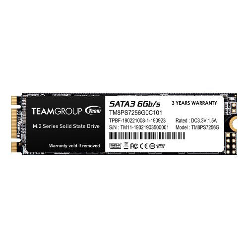 Team 256GB MS30 M.2 SATA SSD, M.2 2280, SATA3, R/W 500/400 MB/s-0