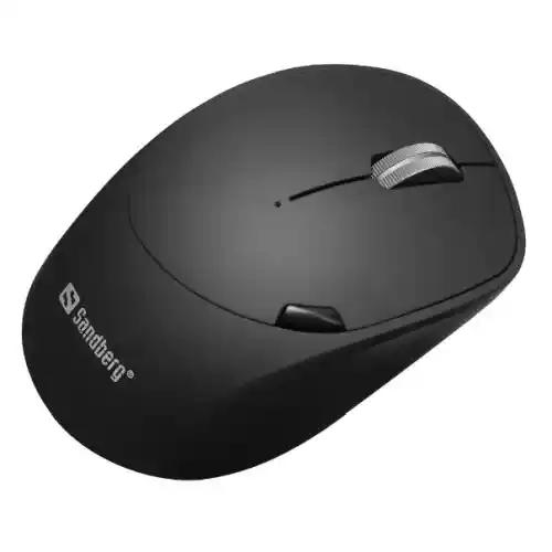 Sandberg (631-02) Wireless/Bluetooth Mouse Pro Recharge, 1600 DPI, 6 Buttons, Rechargeable Battery, Black, 5 Year Warranty