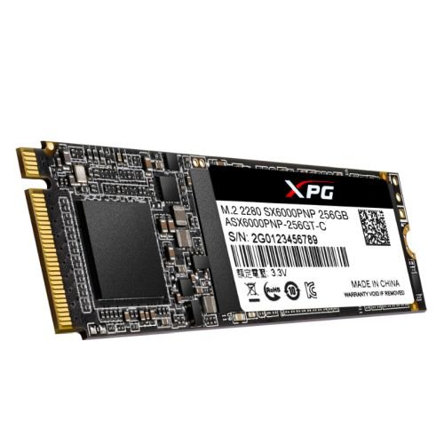 ADATA 256GB XPG SX6000 PRO M.2 NVMe SSD, M.2 2280, PCIe, 3D NAND, R/W 2100/1200 MB/s, 190K/180K IOPS - X-Case UK T/A ROG