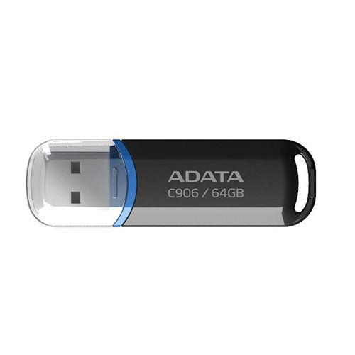ADATA 64GB USB 2.0 Memory Pen, C906, Compact, Black & Blue - X-Case UK T/A ROG