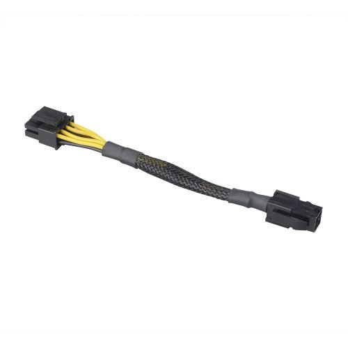 Akasa 4-pin to 8-pin ATX PSU Adapter Cable, Black Mesh Sleeve - X-Case UK T/A ROG