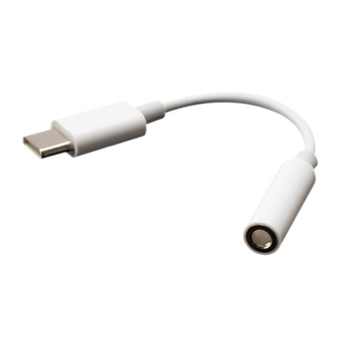 Akasa USB Type-C Male to 3.5mm Jack Female Adapter, 10cm, White-0