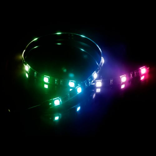 Akasa Vegas MB RGB LED Light Strip, 50cm, 12V, Molex 4 Pin, Magnetic Backing, Aura Sync Compatible-0