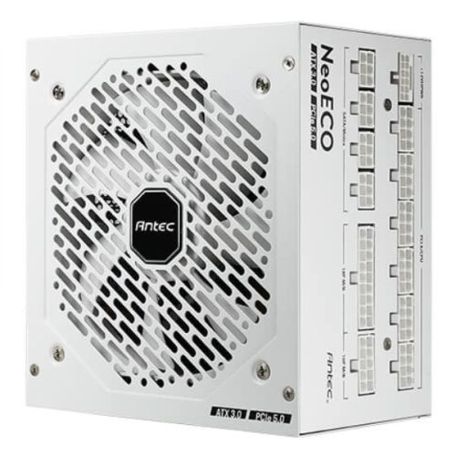 Antec 1000W NeoECO NE1000GM PSU, Fully Modular, FDM Fan, 80+ Gold, ATX 3.0, PCIe 5.0, Zero RPM Manager, Compact Design, White-0