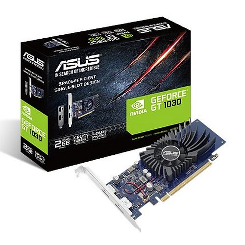 Asus GT1030, 2GB DDR5, PCIe3, HDMI, DP, 1506MHz Clock, Low Profile (Bracket Included) - X-Case UK T/A ROG