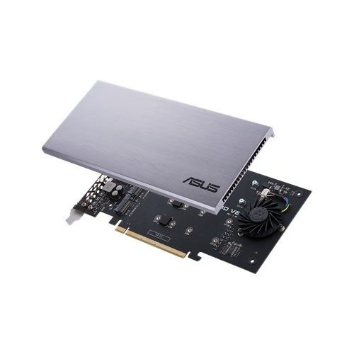 Asus Hyper M.2 x16 Card V2, Connect 4 x PCIe 3.0 M.2 SSDs through the PCIe x8 or x16 slot - X-Case UK T/A ROG