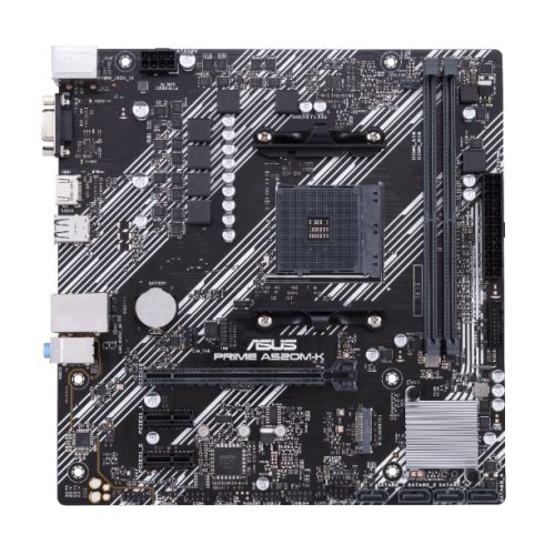 Asus PRIME A520M-K, AMD A520, AM4, Micro ATX, 2 DDR4, VGA, HDMI, M.2 - X-Case UK T/A ROG