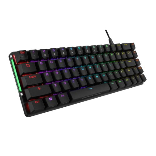 Asus ROG FALCHION ACE Compact 65% Mechanical RGB Gaming Keyboard, Wired (Dual USB-C), ROG NX Red Switches, Per-key RGB Lighting, Touch Panel - X-Case UK T/A ROG