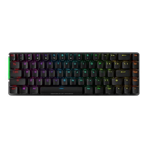 Asus ROG FALCHION Compact 65% Mechanical RGB Gaming Keyboard, Wireless/USB, Cherry MX Red Switches, Per-key RGB Lighting, Touch Panel, 450-hour Battery Life - Rusty Old Gamers