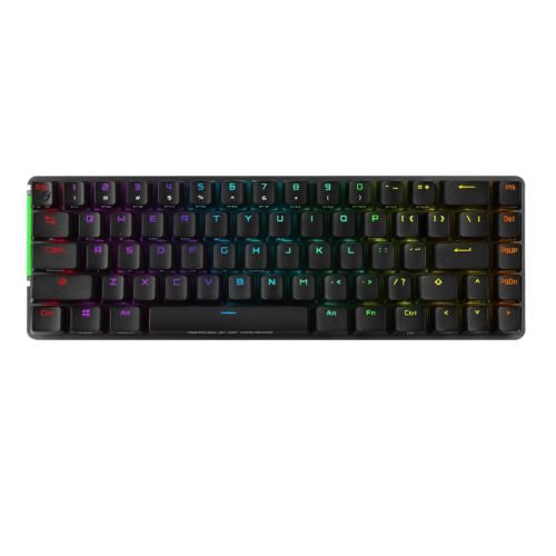 Asus ROG FALCHION NX RED Compact 65% Mechanical RGB Gaming Keyboard, Wireless/USB, ROG NX Red Switches, Per-key RGB Lighting, Touch Panel, 450-hour Battery Life - X-Case UK T/A ROG