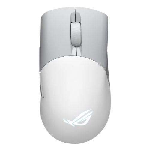 Asus ROG Keris AimPoint Wired/Wireless/Bluetooth Optical Gaming Mouse, 36000 DPI, Swappable Switches, RGB, Mouse Grip Tape, White - X-Case UK T/A ROG