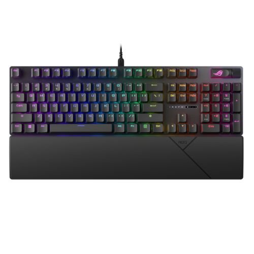 Asus ROG STRIX SCOPE II NX Snow Mechanical RGB Gaming Keyboard, ROG NX Snow Linear Switches, Sound Dampening, PBT Keycaps, Intuitive Controls - X-Case UK T/A ROG