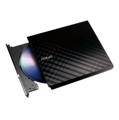 Asus (SDRW-08D2S-U LITE) External Slimline DVD Re-Writer, USB, 8x, Black, Cyberlink Power2Go 8 - X-Case UK T/A ROG