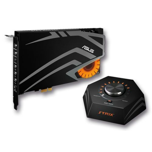 Asus STRIX RAID DLX Gaming Soundcard, PCIe, 7.1, Audiophile-Grade DAC, 124dB SNR, Raid Mode & Control Box - X-Case UK T/A ROG