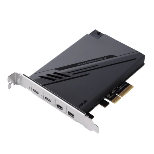 Asus ThunderboltEX 4 Card, PCI Express, 2 x Thunderbolt 4 (USB-C), 2 x Mini DisplayPort In, TBT Header, USB 2.0 Header - X-Case UK T/A ROG