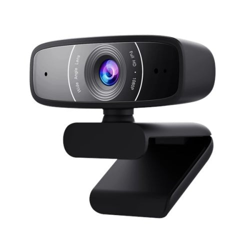 Asus Webcam C3 USB FHD Webcam with Beamforming Mic, 1080p, 30fps, 90° Tilt, 360° Rotation - X-Case UK T/A ROG