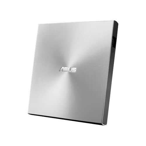 Asus (ZenDrive U9M) External Slimline DVD Re-Writer, USB-A / USB-C, 8x, Black, M-Disc Support, Cyberlink Power2Go 8, Silver - X-Case UK T/A ROG
