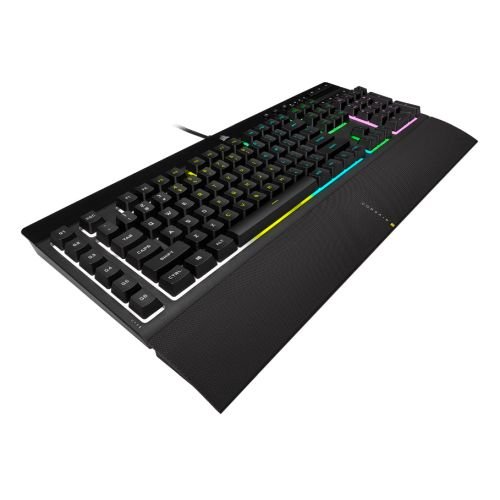 Corsair K55 RGB PRO Membrane Gaming Keyboard, USB, 5-Zone RGB, 12-Key Rollover, Anti-Ghosting, 6 Macros, IP42 - X-Case UK T/A ROG