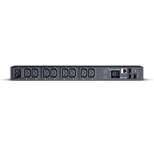 CyberPower PDU41005 Power Distribution Unit, 1U Vertical/Horizontal Rackmount, 1x IEC C20 Input, 8 Outlets, Real-Time Local/Remote Monitoring & Switching, LCD Display - X-Case UK T/A ROG
