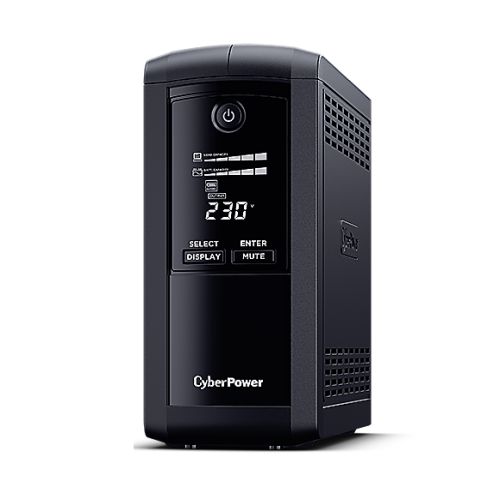 CyberPower Value Pro 1000VA Line Interactive Tower UPS, 550W, LCD Display, 6x IEC, AVR Energy Saving, 1Gbps Ethernet - X-Case UK T/A ROG