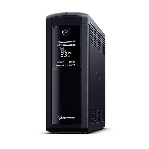 CyberPower Value Pro 1200VA Line Interactive Tower UPS, 720W, LCD Display, 8x IEC, AVR Energy Saving, 1Gbps Ethernet - X-Case UK T/A ROG