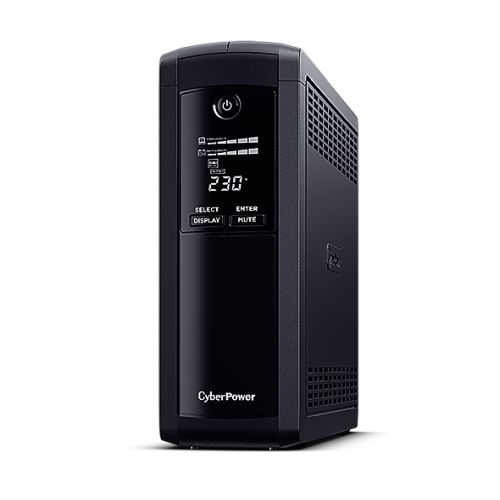 CyberPower Value Pro 1600VA Line Interactive Tower UPS, 960W, LCD Display, 8x IEC, AVR Energy Saving, 1Gbps Ethernet - X-Case UK T/A ROG