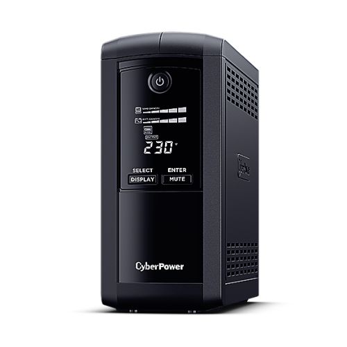 CyberPower Value Pro 700VA Line Interactive Tower UPS, 390W, LCD Display, 6x IEC, AVR Energy Saving, 1Gbps Ethernet - X-Case UK T/A ROG