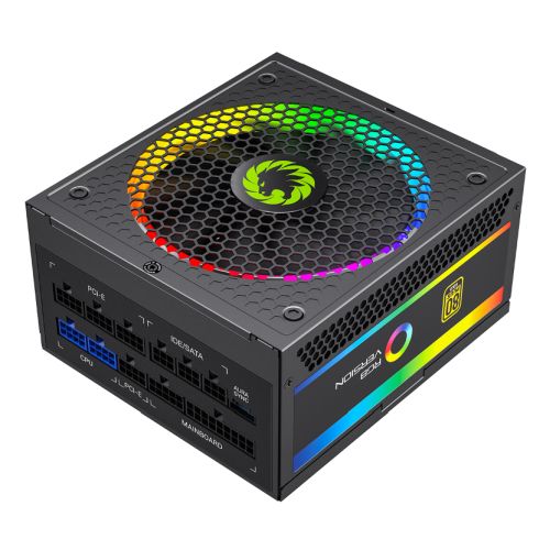 GameMax 750W Pro RGB PSU, Fully Modular, 14cm ARGB Fan, 80+ Gold, RGB Controller (25 Modes), Power Lead Not Included - X-Case UK T/A ROG