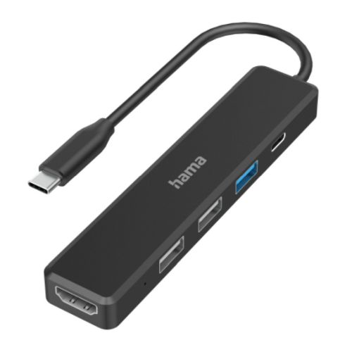 Hama External 4 Port USB-C Hub, USB Powered, 3 x USB-A , 1 x USB C (Power Delivery), 1 x HDMI - X-Case UK T/A ROG