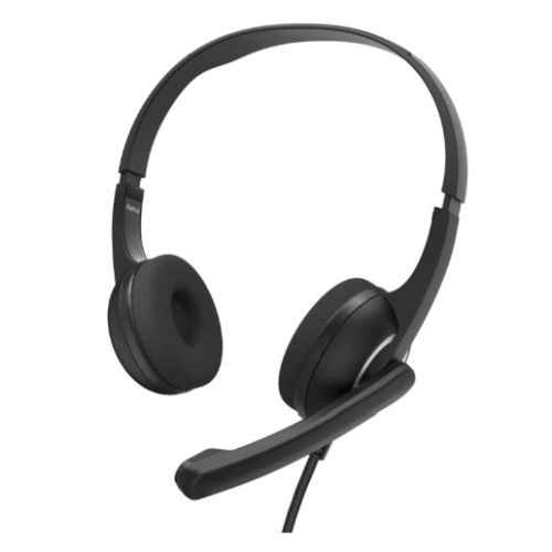 Hama HS-USB250 V2 Lightweight Office Headset with Boom Microphone, USB, Padded Ear Pads, In-line Controls - X-Case UK T/A ROG