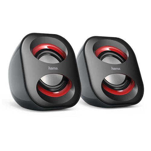 Hama Sonic Mobil 183 2.0 Notebook Speakers, 3.5 mm Jack, USB-A for Power, Inline Volume Controls - X-Case UK T/A ROG