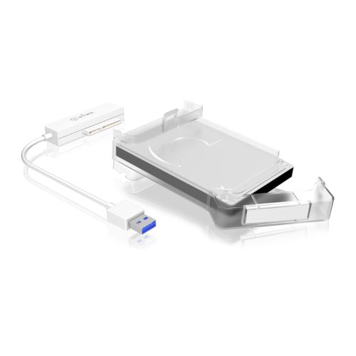 Icy Box (IB-AC703-U3) USB 3.0 to 2.5" SATA Adapter Cable with HDD Protection Box - X-Case UK T/A ROG