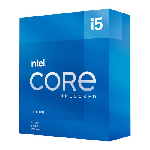 Intel Core i5-11600KF CPU, 1200, 3.9 GHz (4.9 Turbo), 6-Core, 125W, 14nm, 12MB Cache, Overclockable, Rocket Lake, No Graphics, NO HEATSINK/FAN - X-Case UK T/A ROG