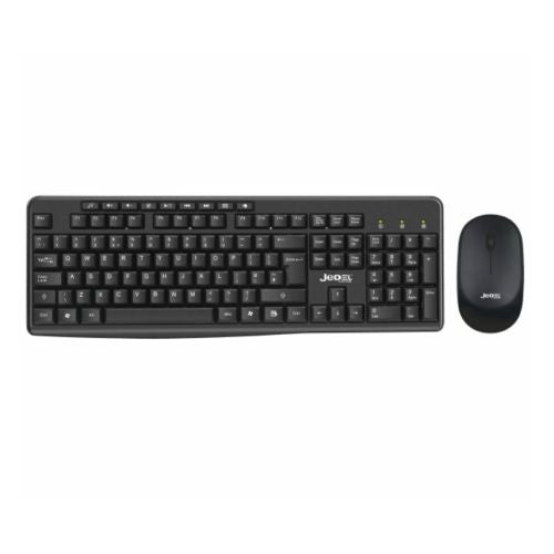 Jedel WS770 Wireless Desktop Kit, Multimedia Keyboard, 1600 DPI Mouse, Black - X-Case UK T/A ROG