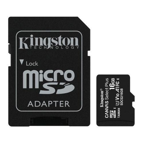 Kingston 32GB Canvas Select Plus Micro SD Card with SD Adapter, UHS-I Class 10 with A1 App Performance - X-Case UK T/A ROG
