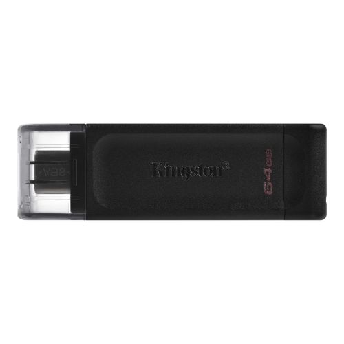 Kingston 64GB USB 3.2 Gen1 Type-C Memory Pen, DataTraveler 70, Cap - X-Case UK T/A ROG
