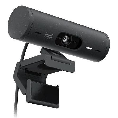 Logitech BRIO 500 FHD 4MP Webcam, USB-C, Light Correction, Auto-Framing, Show Mode, Privacy Shutter, Noise-Reducing Mics, Graphite - X-Case UK T/A ROG