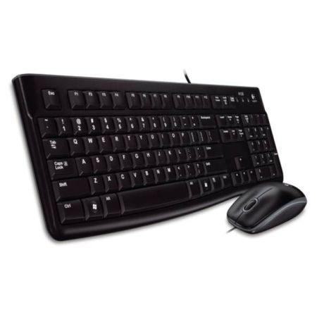 Logitech MK120 Wired Keyboard and Mouse Desktop Kit, USB, Low Profile - X-Case UK T/A ROG