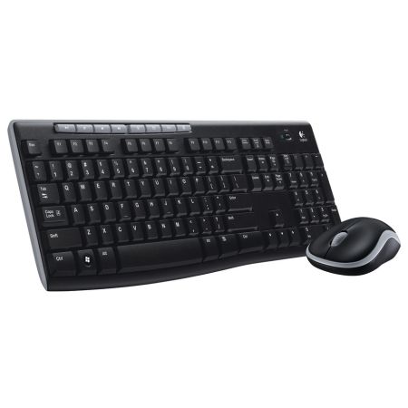 Logitech MK270 Wireless Keyboard and Mouse Desktop Kit, USB, Spill Resistant - X-Case UK T/A ROG