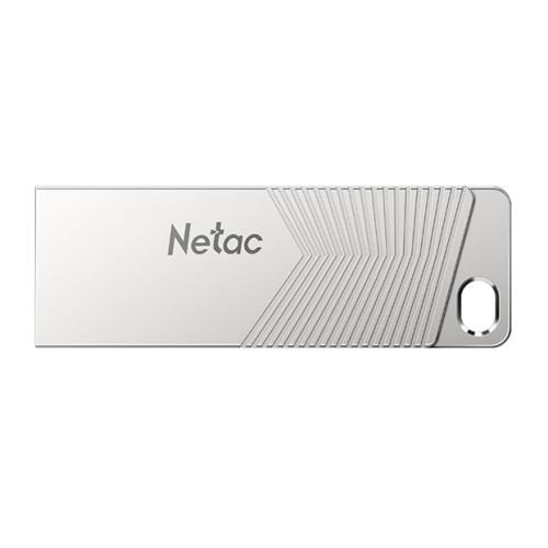 Netac 32GB USB 3.2 Memory Pen, UM1, Zinc Alloy Casing, Key Ring, Pearl Nickel Colour - X-Case UK T/A ROG