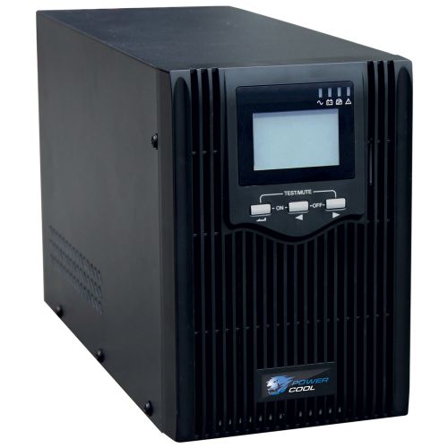 Powercool 2000VA Smart UPS, 1600W, LCD Display, 2 x UK Plug, 2 x RJ45, 3 x IEC, USB - X-Case UK T/A ROG
