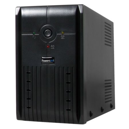Powercool 650VA Smart UPS, 390W, LED Display, 2 x UK Plug, 2 x RJ45, USB - X-Case UK T/A ROG