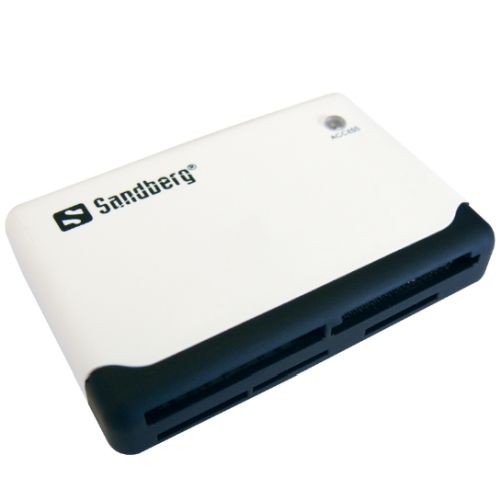Sandberg (133-46) External Multi Card Reader, USB Powered, Black & White, 5 Year Warranty - X-Case UK T/A ROG