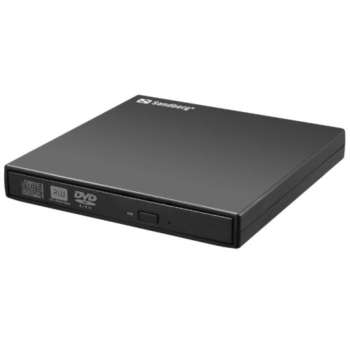 Sandberg (133-66) External DVD Re-Writer, USB, 8x, Black - X-Case UK T/A ROG