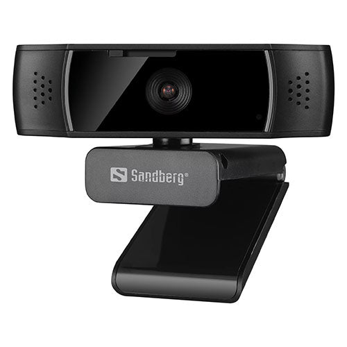 Sandberg USB Autofocus DualMic 1080p Webcam, Glass Lens, Autofocus, Auto Light Adjust, Digital Zoom, Stereo Mic, Clip-on/Stand, 5 Year Warranty - X-Case UK T/A ROG