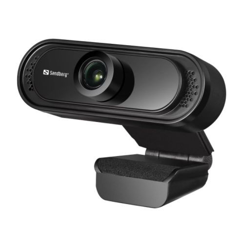 Sandberg USB FHD 2MP Webcam with Mic, 1080p, 30fps, Glass Lens, 60°, Clip-on/Stand, 5 Year Warranty - X-Case UK T/A ROG