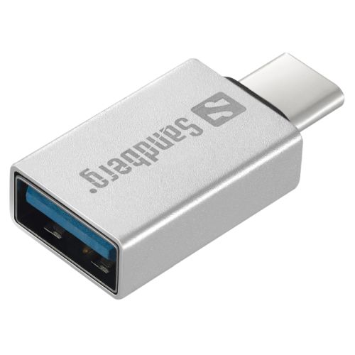 Sandberg USB Type-C to USB 3.0 Dongle, Aluminium, 5 Year Warranty - X-Case UK T/A ROG