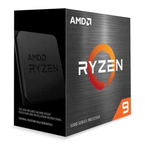 AMD Ryzen 9 5900X CPU, AM4, 3.7GHz (4.8 Turbo), 12-Core, 105W, 70MB Cache, 7nm, 5th Gen, No Graphics, NO HEATSINK/FAN-1